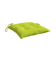 Chair Cushions 4 pcs Bright Green 19.7"x19.7"x2.8" Oxford Fabric