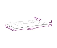 Garden Bench Cushion Red 59.1"x(19.7"+19.7")x2.8" Oxford Fabric
