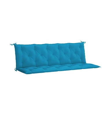 Garden Bench Cushion Light Blue 70.9"x(19.7"+19.7")x2.8" Oxford Fabric