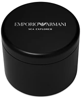 Emporio Armani Men's Automatic Sea Explorer Black Silicone Strap Watch 43mm