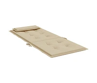 Highback Chair Cushions pcs Beige Oxford Fabric