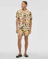 Mode of One Men's Floral Tones Relaxed-Fit Printed Button-Down Camp Shirt, Exclusively at Macy's