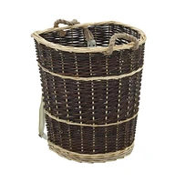 Firewood Backpack with Carrying Belts 17.5" x 14.6" x 19.7" Natural Willow