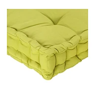 Pallet Floor Cushion Cotton 47.2"x31.5"x3.9" Green