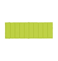 Sun Lounger Cushion Bright Green 73.2"x22.8"x1.6" Oxford Fabric