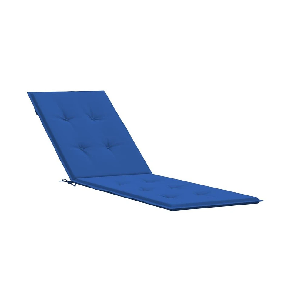 vidaXL Deck Chair Cushion Royal Blue (29.5"+41.3")x19.7"x1.6"