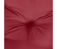 Garden Bench Cushion Wine Red 39.4"x(19.7"+19.7")x2.8" Oxford Fabric