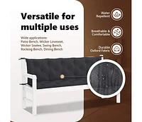 Garden Bench Cushion 70.9"x(19.7"+19.7")x2.8" Oxford Fabric
