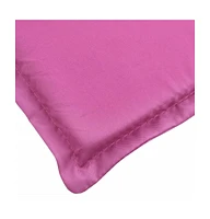 Sun Lounger Cushion Pink Oxford Fabric