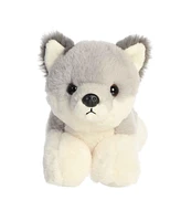 Aurora Small Wolf Pup Mini Flopsie Adorable Plush Toy Gray 8"