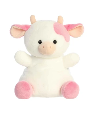 Aurora Medium Party Sized Belle Strawberry Cow Palm Pals Adorable Plush Toy Pink 12"