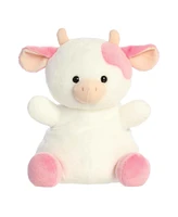 Aurora Medium Party Sized Belle Strawberry Cow Palm Pals Adorable Plush Toy Pink 12"