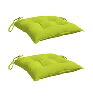 vidaXL Chair Cushions pcs Bright Green 19.7"x19.7"x2.8" Oxford Fabric