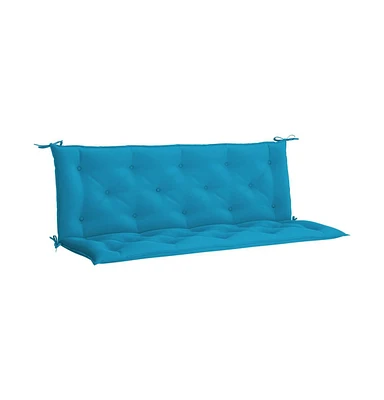 Garden Bench Cushion Light Blue 59.1"x(19.7"+19.7")x2.8" Oxford Fabric