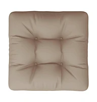 vidaXL Pallet Cushion Taupe 23.6"x23.6"x4.7" Fabric