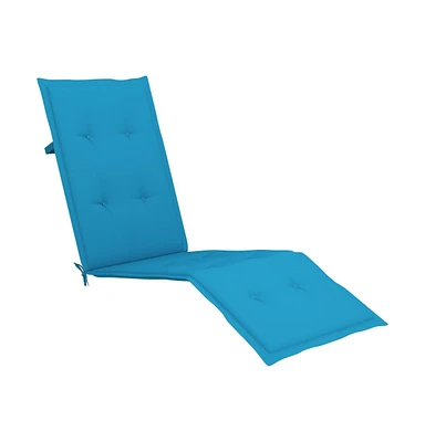 Deck Chair Cushion Blue (29.5"+41.3")x19.7"x1.6"