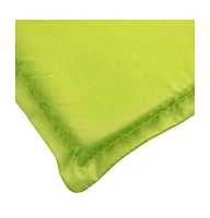 vidaXL Deck Chair Cushion Bright Green (29.5"+41.3")x19.7"x1.6"