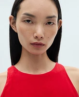 Mango Women's Bow Midi Dress