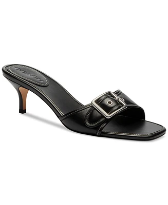 Coach Women's Margot Kitten-Heel Slide Sandals