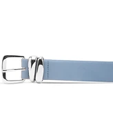 Steve Madden Curvy Topstitch Textured & Sculptural Keeper Glazed Belt Set