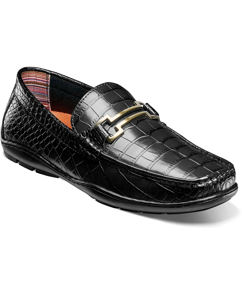 Stacy Adams Men's Embrey Moc Toe Bit Slip On Loafer