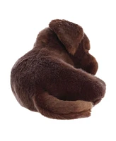 Aurora Medium Sleepy Chocolate Lab Pup Miyoni Tots Adorable Plush Toy 10"