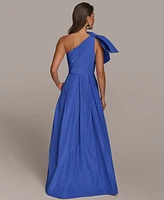 Donna Karan New York Women's Bow-Trim One-Shoulder Ball Gown