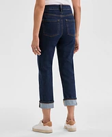 Style & Co Petite High-Rise Cuffed Capri Jeans, Exclusively at Macy's