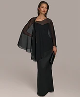 Donna Karan New York Women's Chiffon Formal Cape