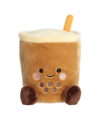 Aurora Small Party Sized Milky Tea Boba Palm Pals Adorable Plush Toy Brown 7.5"