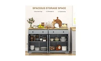 Slickblue Kitchen Storage Cabinet – Space-Saving Organization for Essentials and Pantry Items