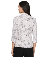 Alex Evenings Petite Glitter Jacquard Jacket & Sleeveless Top Set