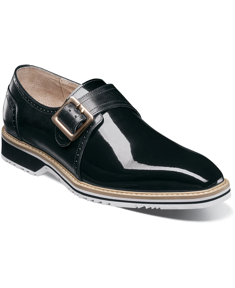 Stacy Adams Men's Bartram Plain Toe Monk Strap Shoe