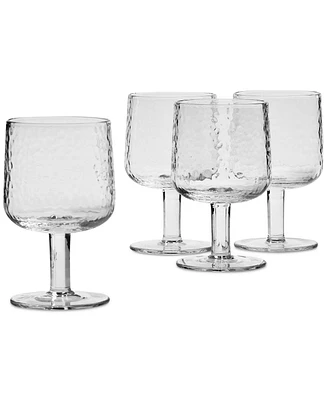 Oake Clear Textured Wine Glasses, Set of 4, Exclusively at Macy's