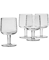 Oake Clear Textured Wine Glasses, Set of 4, Exclusively at Macy's