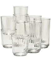 Arch Studio Fluted Glasses, Set of 8, Exclusively at Macy's