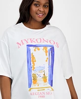 Grayson Threads, The Label Trendy Plus Mykonos Graphic T-Shirt