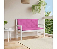 Garden Bench Cushions 2pcs Pink 47.2"x19.7"x2.8" Fabric