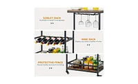 Slickblue Bar Cart – Stylish and Functional Mobile Bar for Home, Office, or Entertaining Spaces