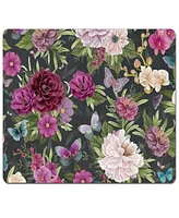 CounterArt Midnight Garden Hardboard Cork Placemats 15"x 11", Set of 4