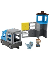 Tile Town Jurassic World Dino Rescue Magnetic Tiles Playset, 22 Piece