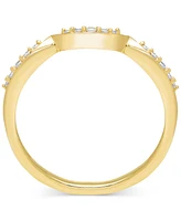 Diamond Twist Shank Bridal Set (5/8 ct. t.w.) in 14k Two-Tone Gold