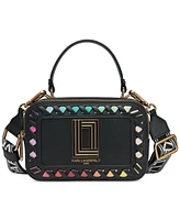 Karl Lagerfeld Paris Simone Small Coated Leather Rainbow Lunchbox Crossbody