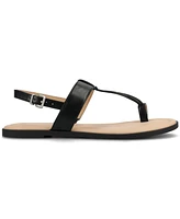 Journee Collection Women's Gerra T-Strap Toe Ring Flat Sandals