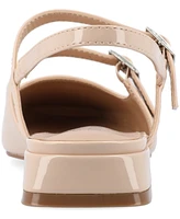 Journee Collection Women's Gretchenn Multi Strap Square Toe Mary Jane Flats