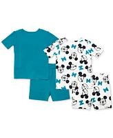 Mickey Mouse Toddler Boys 4-Pc. Short-Sleeve Pajama Set