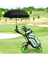 4 Wheels Golf Push Cart with Brake Scoreboard Adjustable Handle