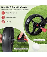 Foldable 3 Wheel Golf Pull Push Cart Trolley