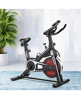Indoor Silent Belt Drive Adjustable Resistance Cycling Stationary Bike