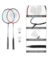 Portable Badminton Set Folding Tennis Badminton Volleyball Net